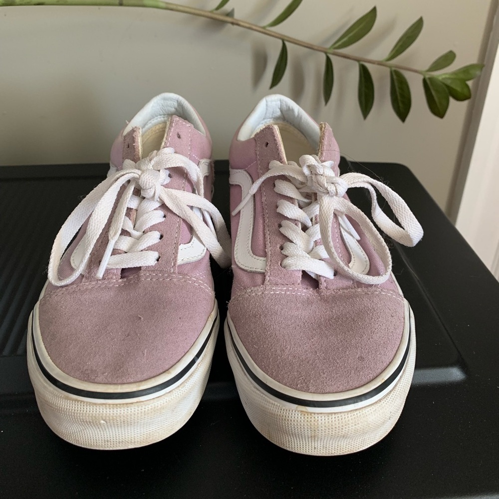 Vans Off the Wall purple and suede sneakers women’s size 6 - Picture 2 of 7